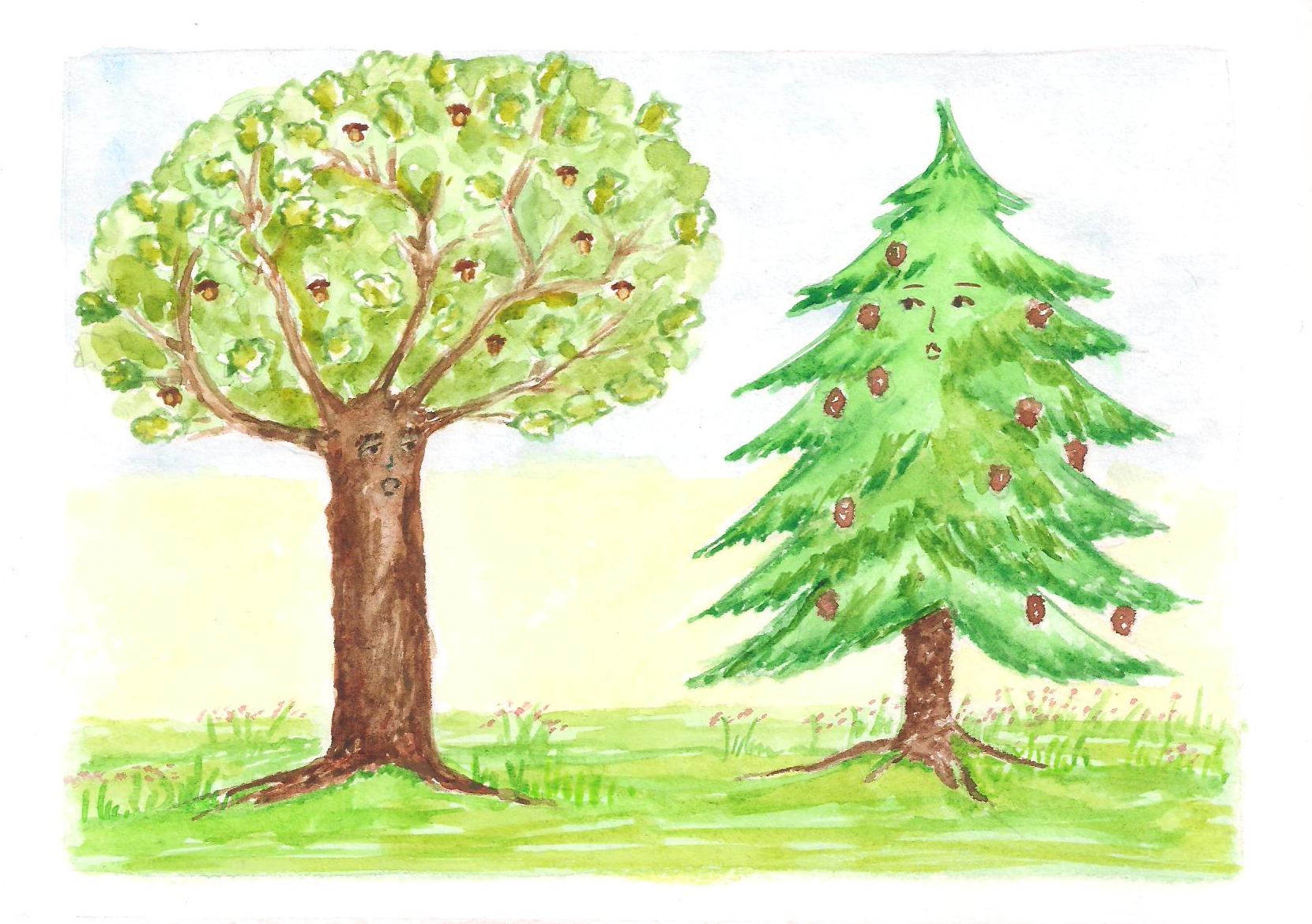 картинки деревья для детского сада с названиями